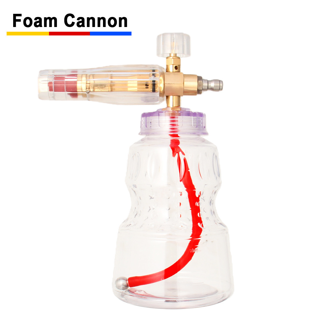 Foam Cannon Car Wash - プロ仕様アルミ製フォームキャノン 1/4インチクイックコネクト スノーフォームランス＆フォームジェネレーター 高圧洗車システム用