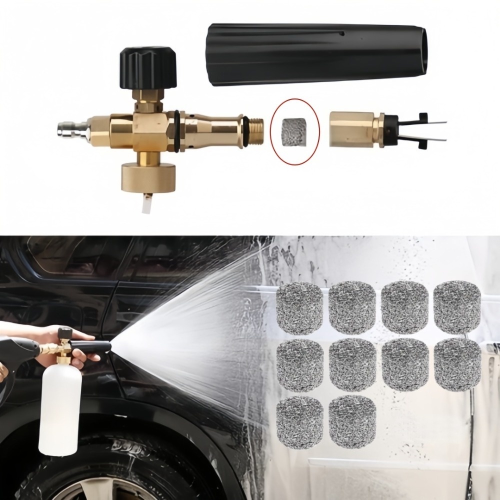 Foam Cannon Car Wash - 6個入り洗車用高密度フォームキャノンランスステンレスメッシュフィルタータブレット3.7gフォーミングメーカーアクセサリー交換用