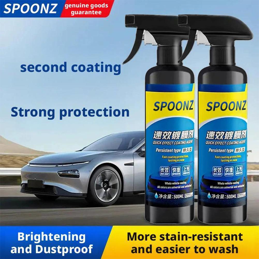 Car Wax Ceramic Coating - 500ml 車用コーティングスプレー ナノセラミック クイックエフェクトコーティング剤スプレー クイックコート ワックス