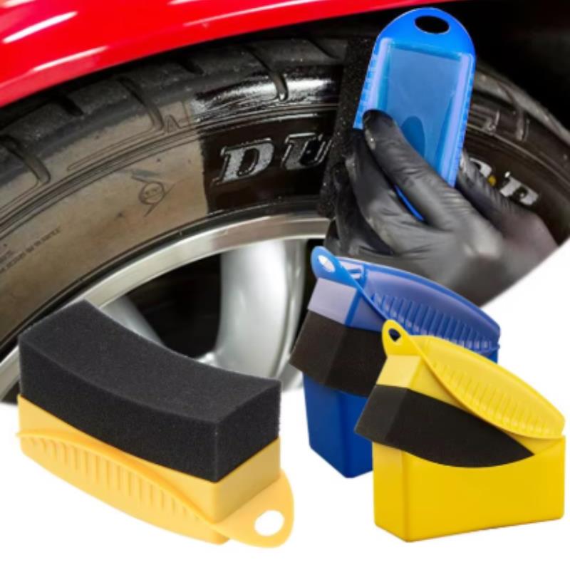 Wax Applicator Pad - 車輪研磨ワックスがけスポンジブラシABSプラスチック洗浄クリーニングタイヤ輪郭処理アプリケーターパッドディテールアクセサリー