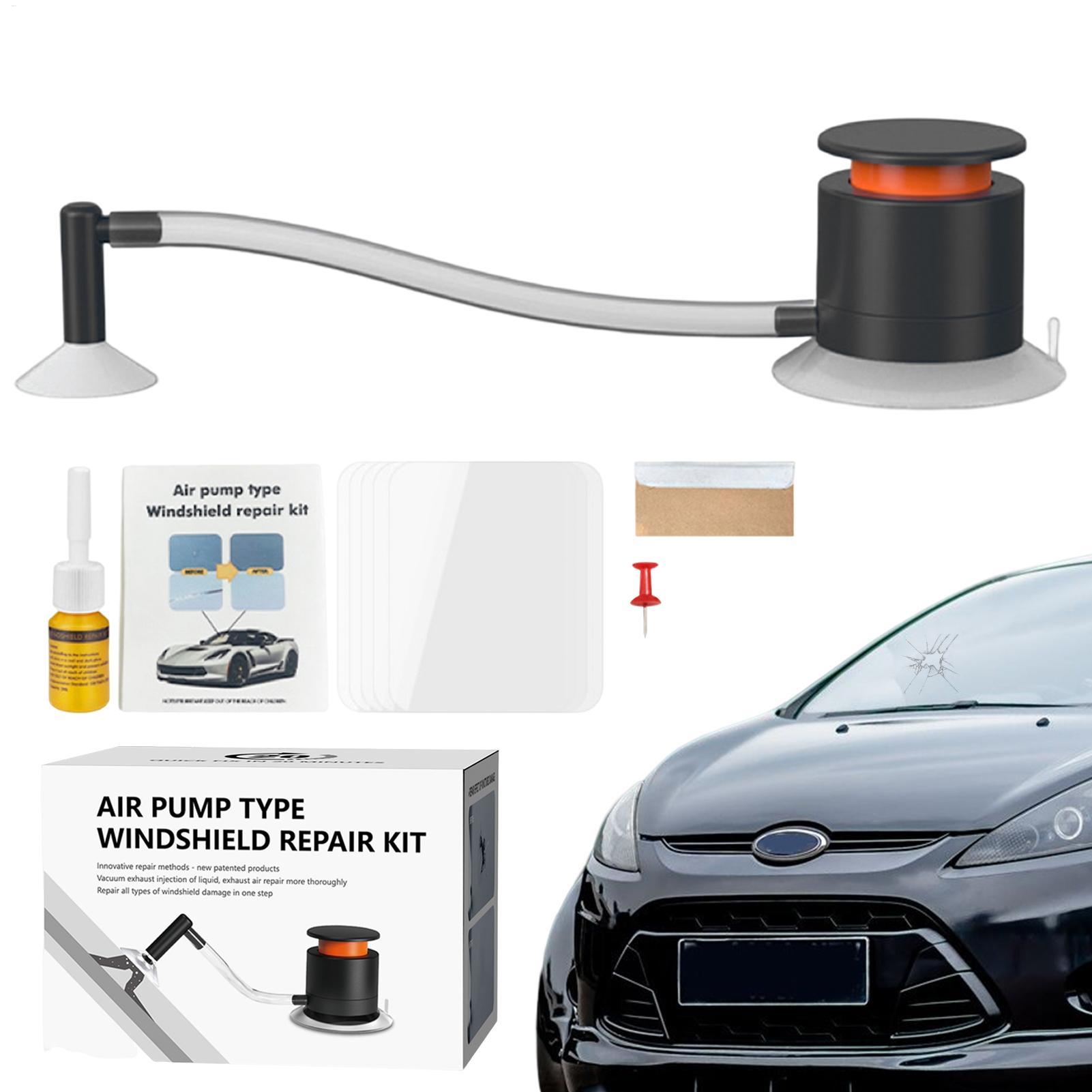 車のガラス修理キット 自動車ガラスナノ修理液 エアポンプ式  - Glass Cleaner Streak のレビューと価格