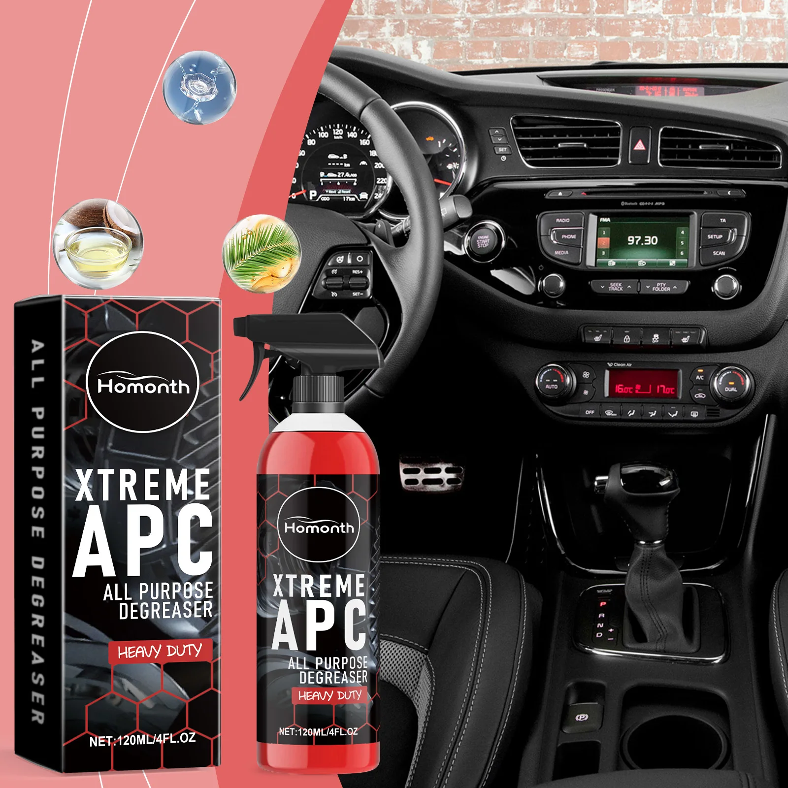多目的カークリーナー 布製シート、ステアリングホイール、タイ - Seat Cleaner Fabric のレビューと価格