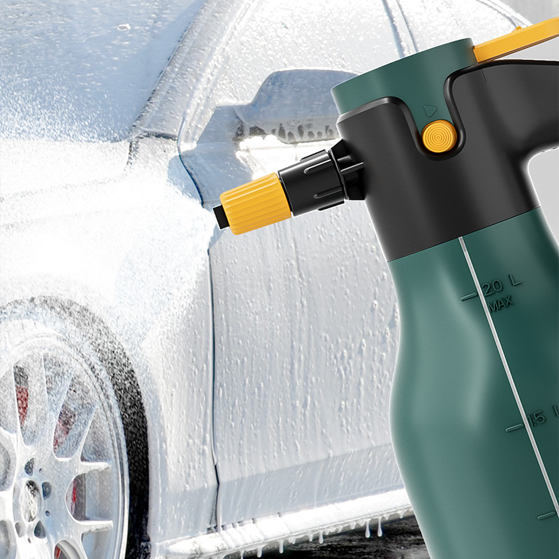 アップグレードされた2L電動泡スプレーボトル60 °   調 - Foam Cannon Car Wash のレビューと価格