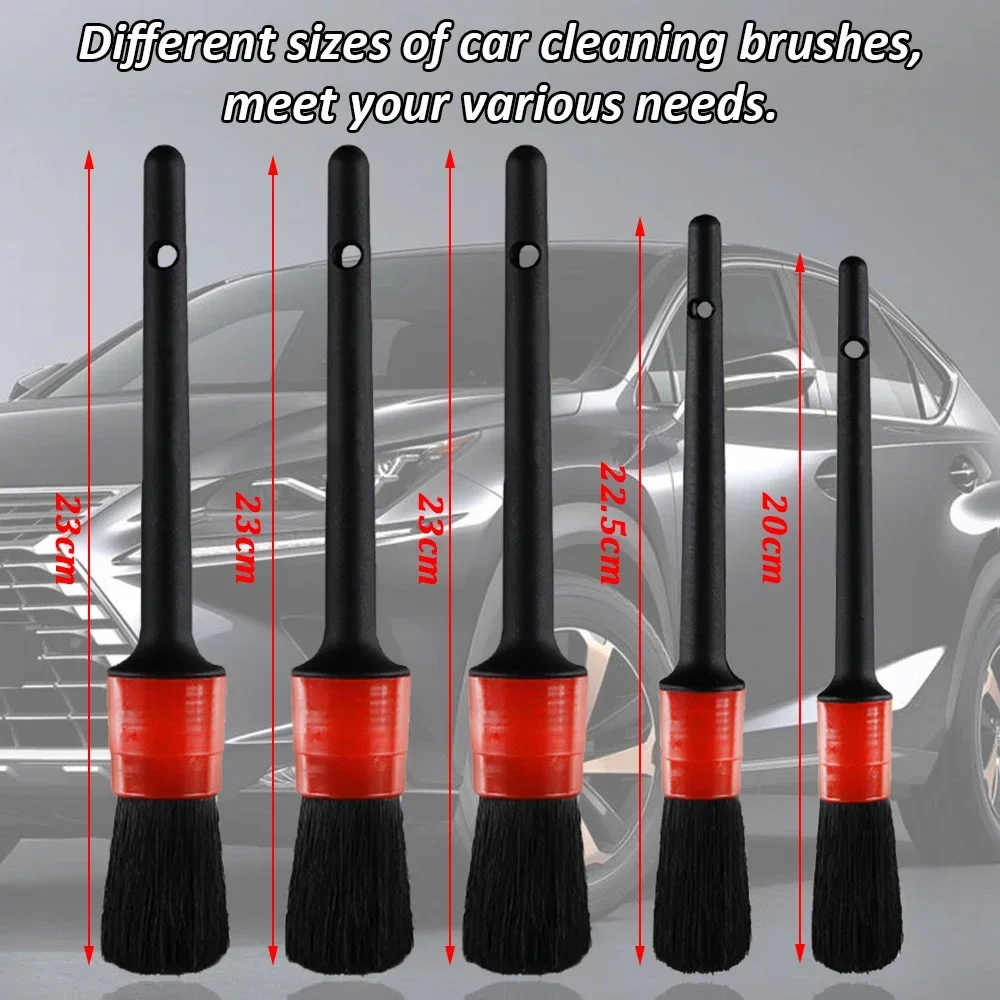 新しい車のディテールクリーニングキット洗車ブラシスポンジタオ - Detailing Brush Set のレビューと価格