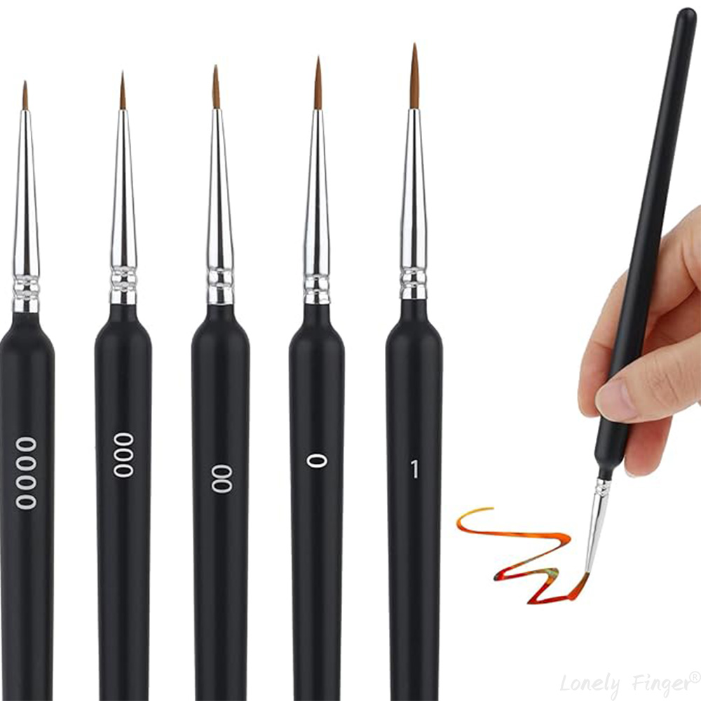 5/11本ペイントブラシセット、アーティスト用ファインディテ - Detailing Brush Set のレビューと価格