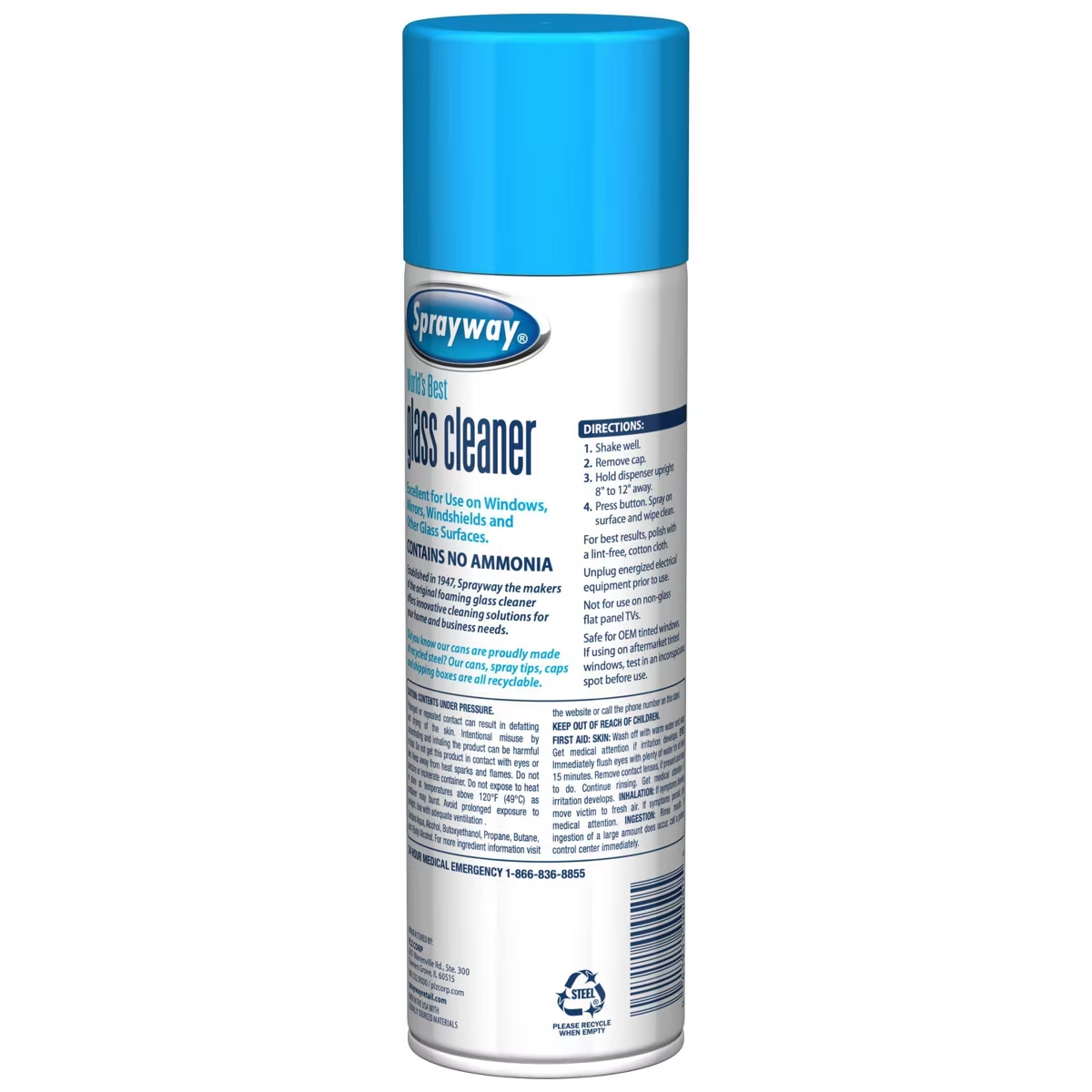 アンモニアフリー ガラスクリーナー エアゾール - 19オン - Glass Cleaner Streak のレビューと価格